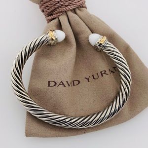 🤍🤍DAVID YURMAN White Agate Cable Classic Bracelet 🤍🤍